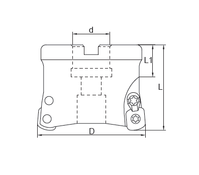 HSR06-High-Feed Face Milling Cutter